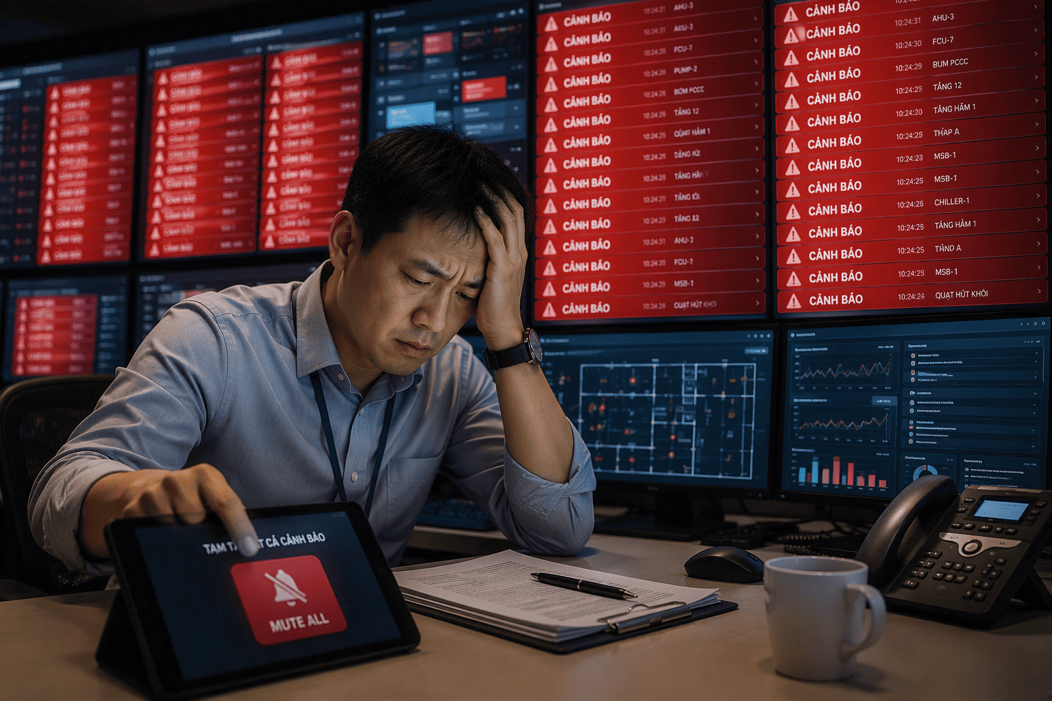 Cảnh Báo Theo Ngưỡng Và Theo Bất Thường: Làm Thế Nào Để Giảm “Alarm Fatigue” Cho Facility Manager?